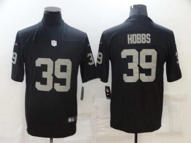 Men's Las Vegas Raiders Nate Hobbs #39 Black Game Jersey1 football jersey product view 1