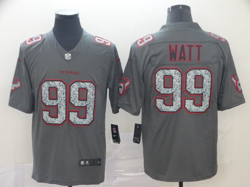 Men's Houston Texans J.J. Watt #99 Gray Player Game Jersey1 football jersey product view 1