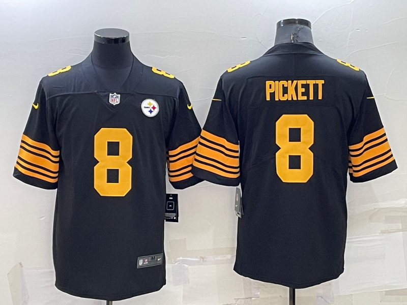 Men's Pittsburgh Steelers Kenny Pickett #8 Black Alternate Legend Jersey1 football jersey product view 1