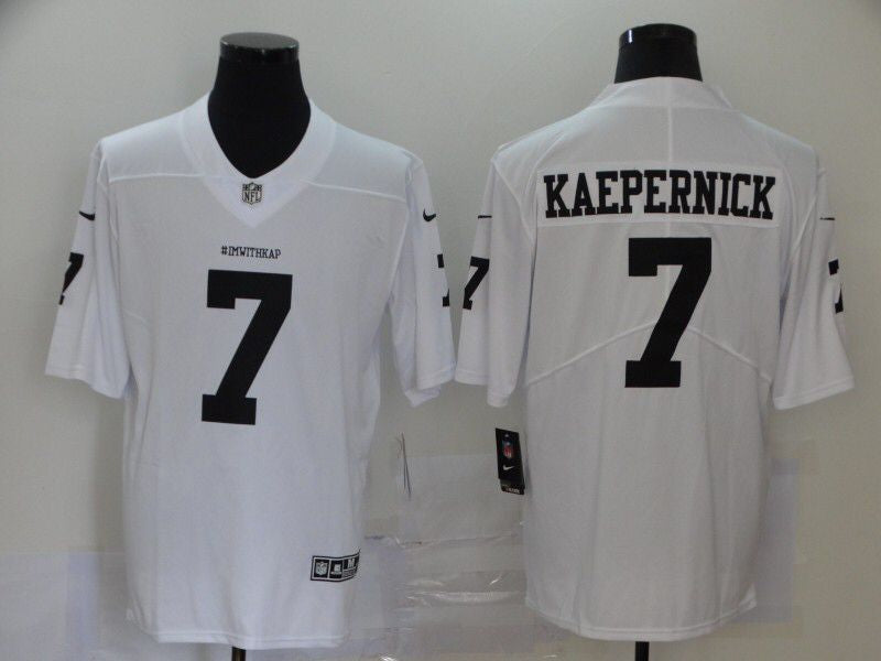 Men's San Francisco 49ers #7 Colin Kaepernick Player Jersey1 White football jersey product view 1