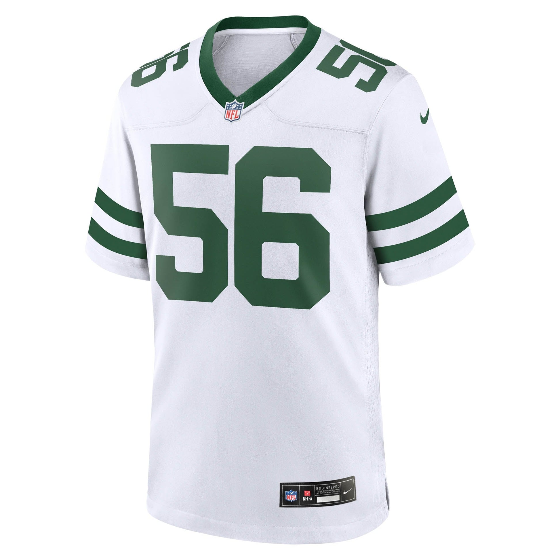 Quincy Williams New York Jets Nike Game Jersey - Legacy White football jersey product view 2