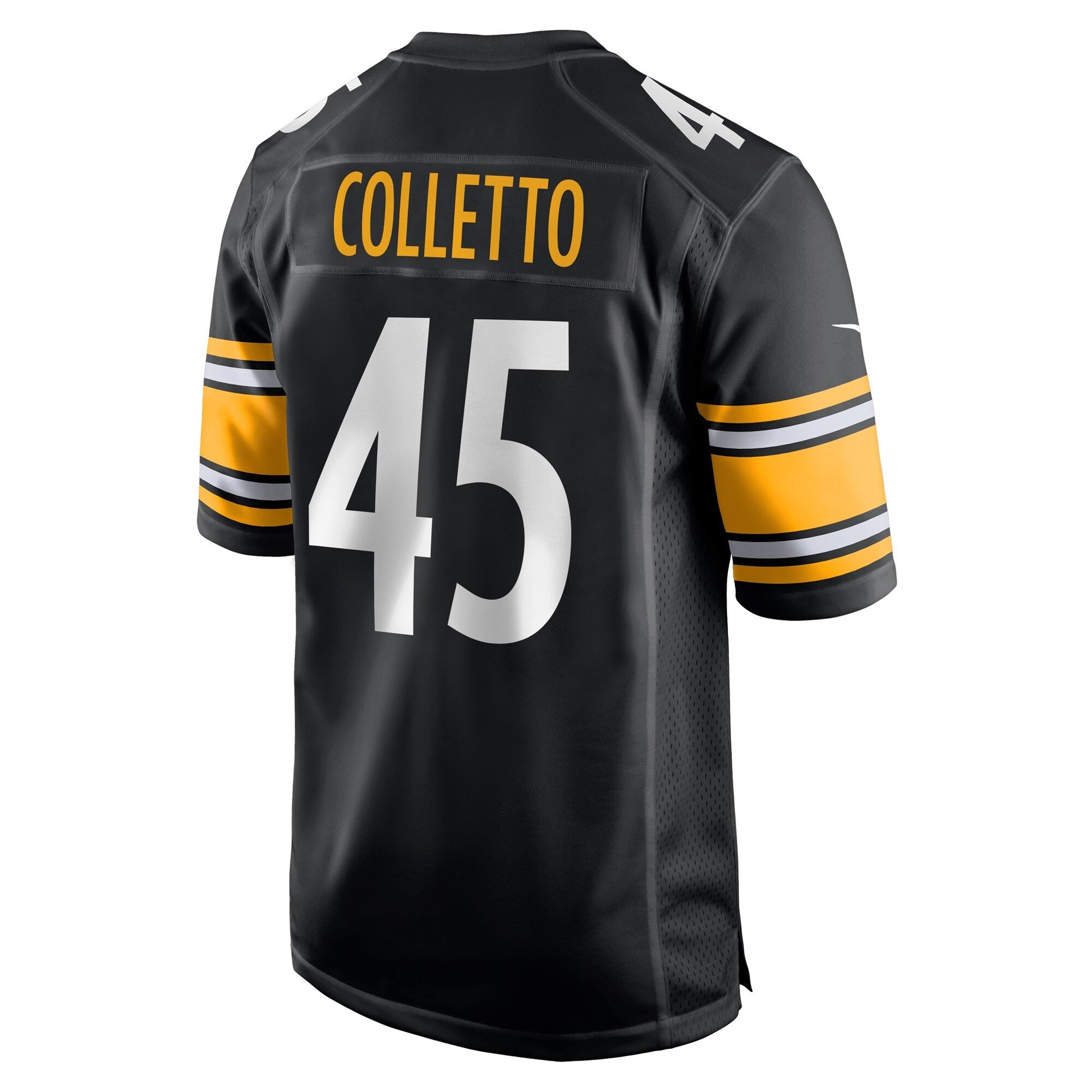 Jack Colletto Pittsburgh Steelers Nike Game Jersey - Black football jersey product view 3