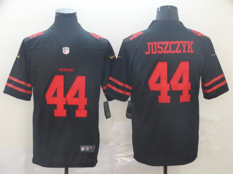 Men's San Francisco 49ers Kyle Juszczyk #44 Black Game Jersey1 football jersey product view 1