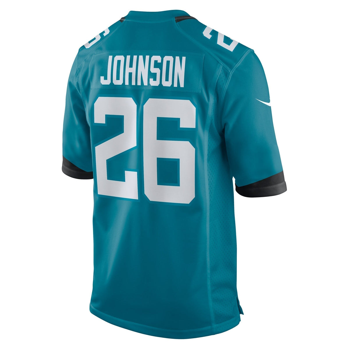 D'Ernest Johnson Jacksonville Jaguars Nike Game Jersey - Teal football jersey product view 3
