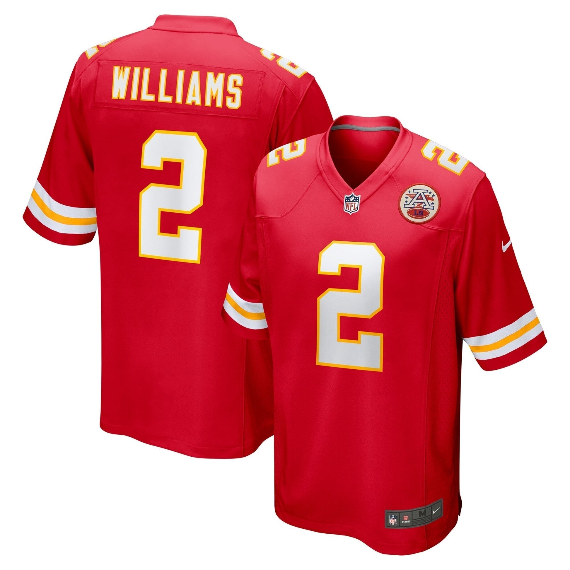 Joshua Williams Kansas City Chiefs Nike Game Jersey - Red football jersey product view 1