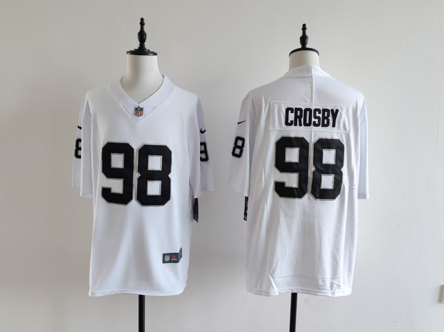 Men's Oakland Raiders Maxx Crosby Nike Jersey - White football jersey product view 1