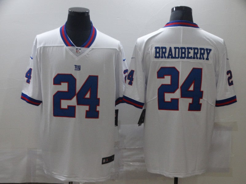 Men's New York Giants James Bradberry #24 White Game Jersey1 football jersey product view 1