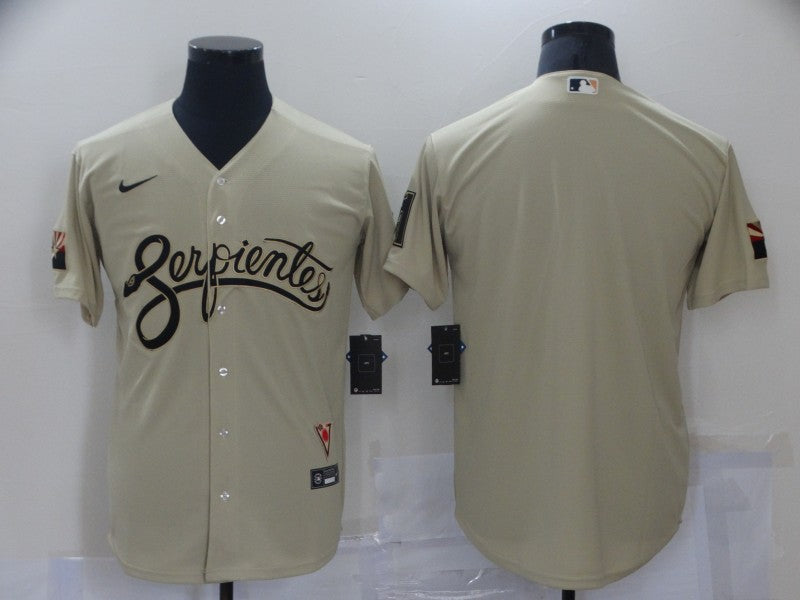 Men's Arizona Diamondbacks Sand City Connect Replica Blank Jersey1 baseball jersey product view 1