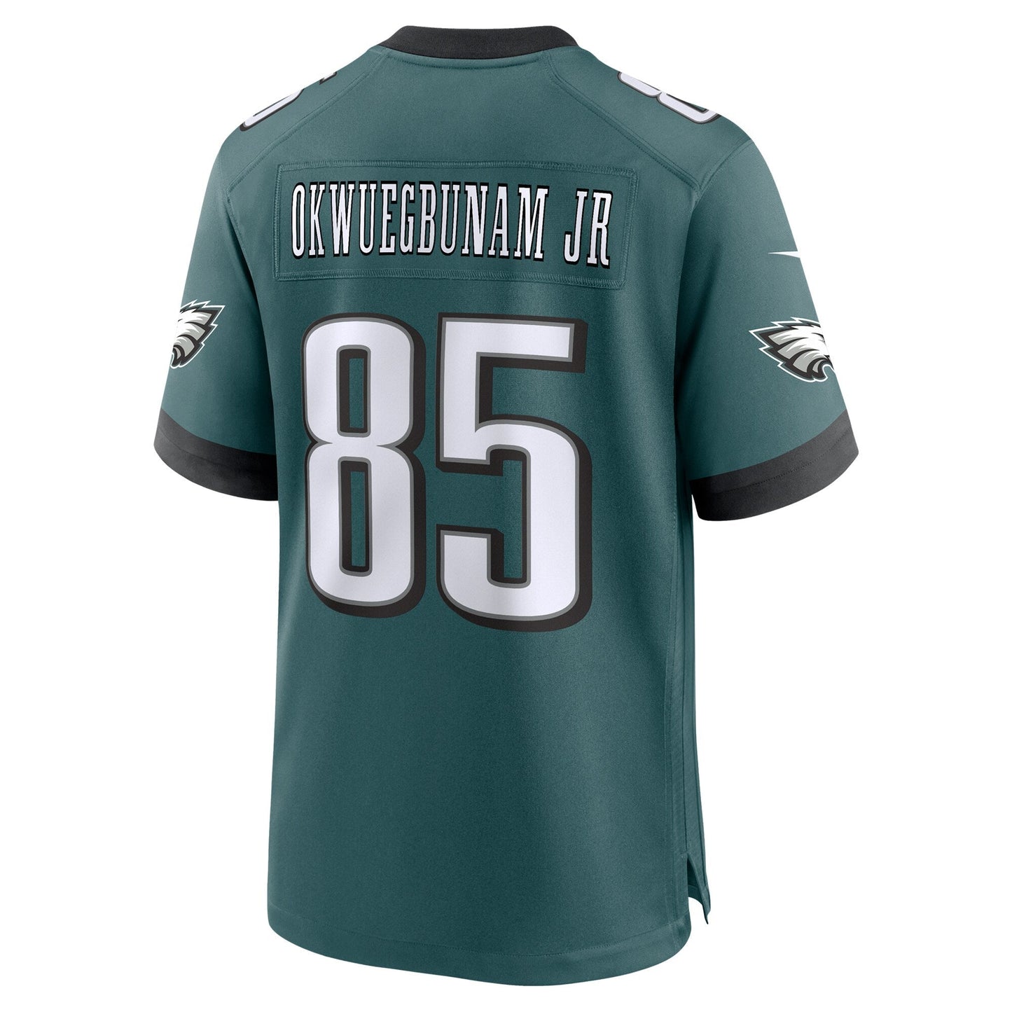 Albert Okwuegbunam Jr. Philadelphia Eagles Nike Team Game Jersey - Midnight Green football jersey product view 3
