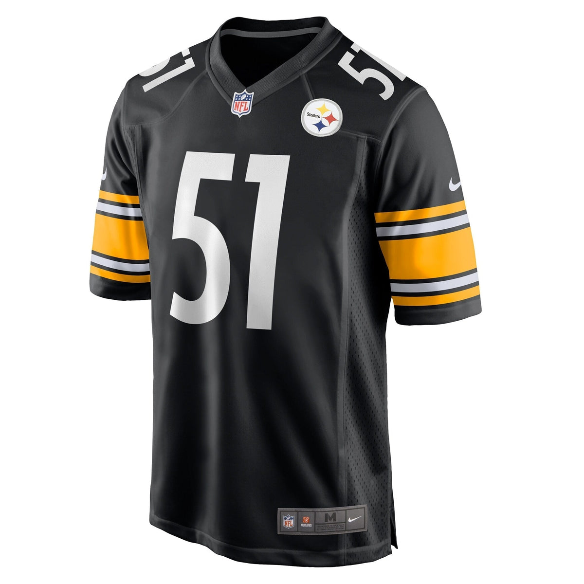 Nick Herbig Pittsburgh Steelers Nike Game Jersey - Black football jersey product view 2