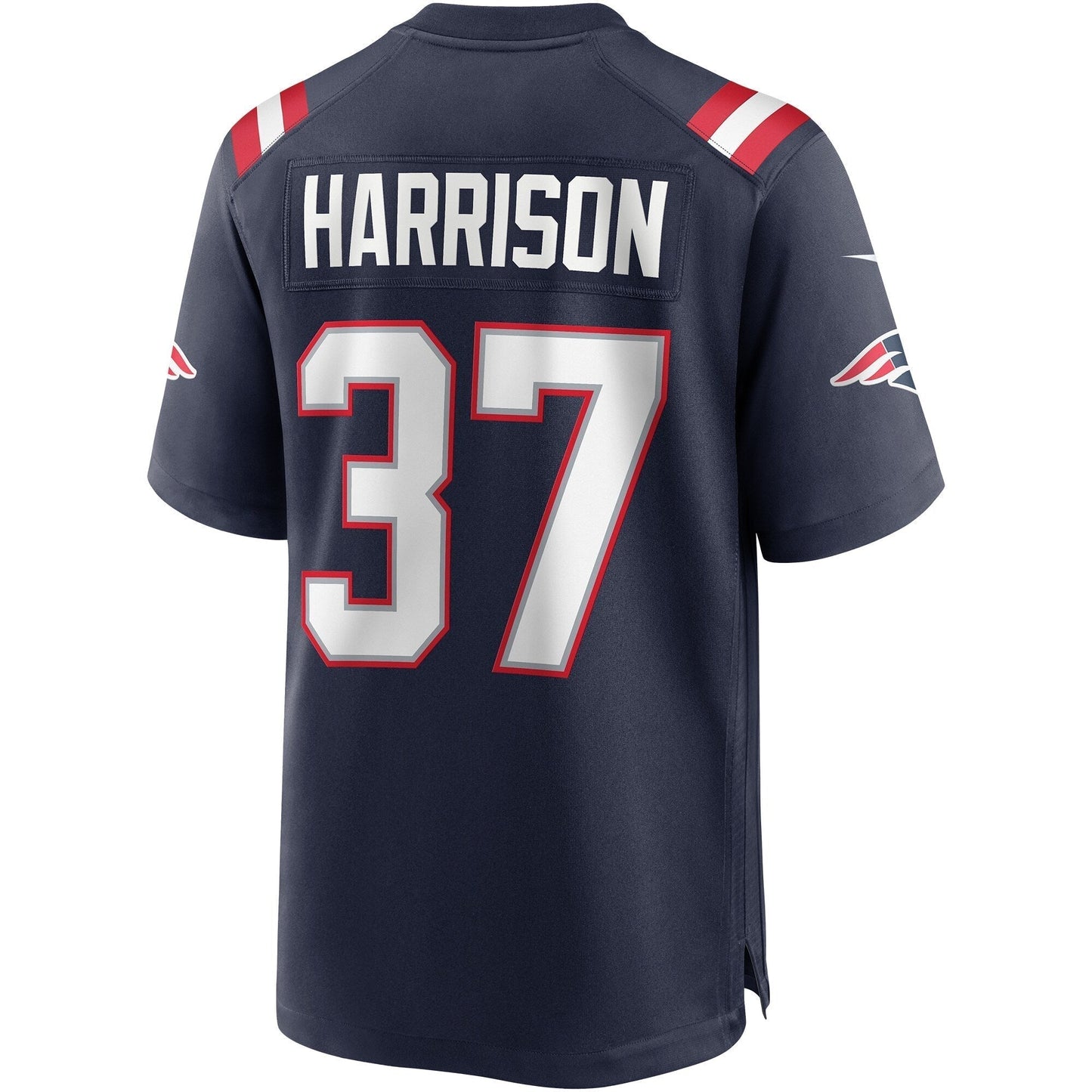Rodney Harrison New England Patriots Nike Game Retired Jersey - Navy football jersey product view 3