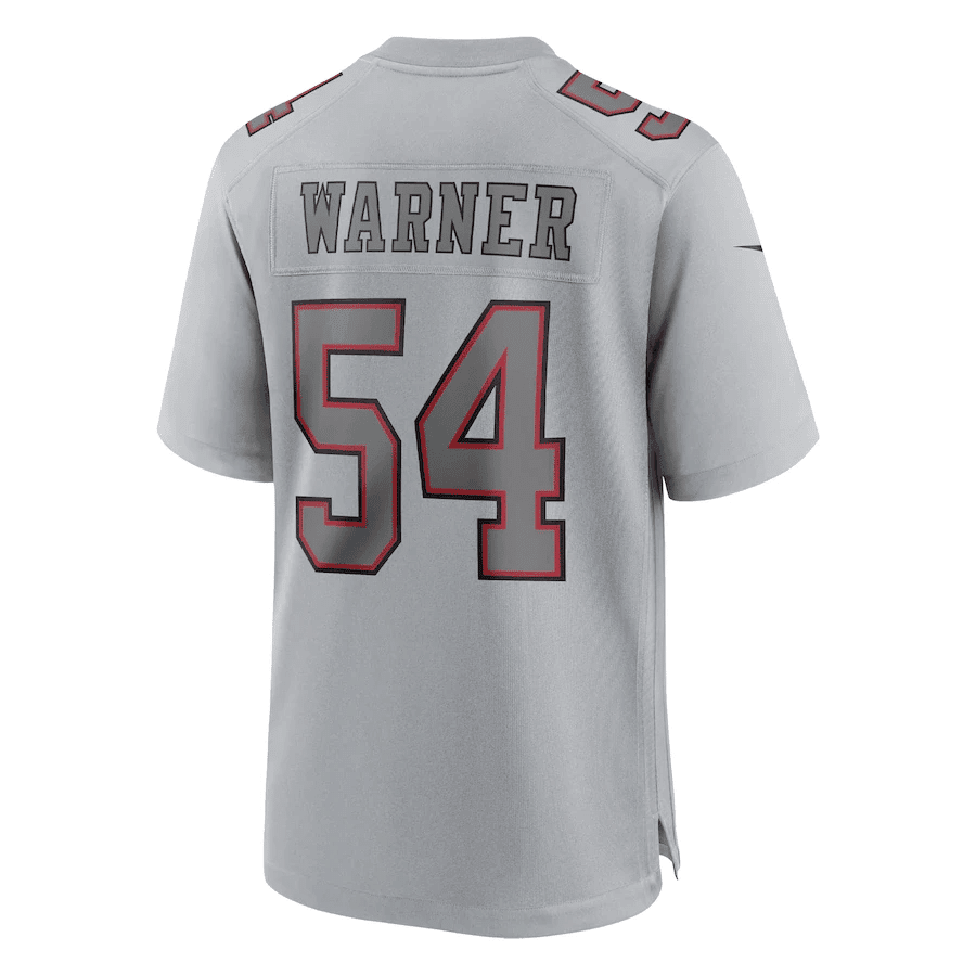 Fred Warner 54 San Francisco 49ers Atmosphere Fashion Game Jersey - Gray football jersey product view 3