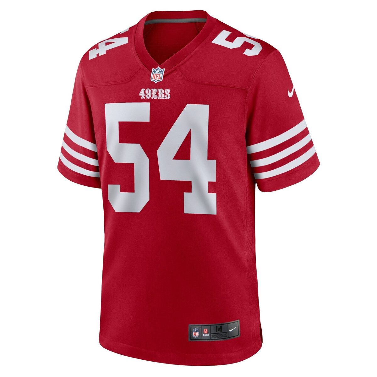 Fred Warner San Francisco 49ers Nike Game Jersey - Scarlet football jersey product view 2