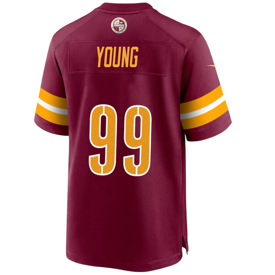 W.Commanders #99 Chase Young Burgundy Stitched Player Vapor Game Football Jerseys football jersey product view 1
