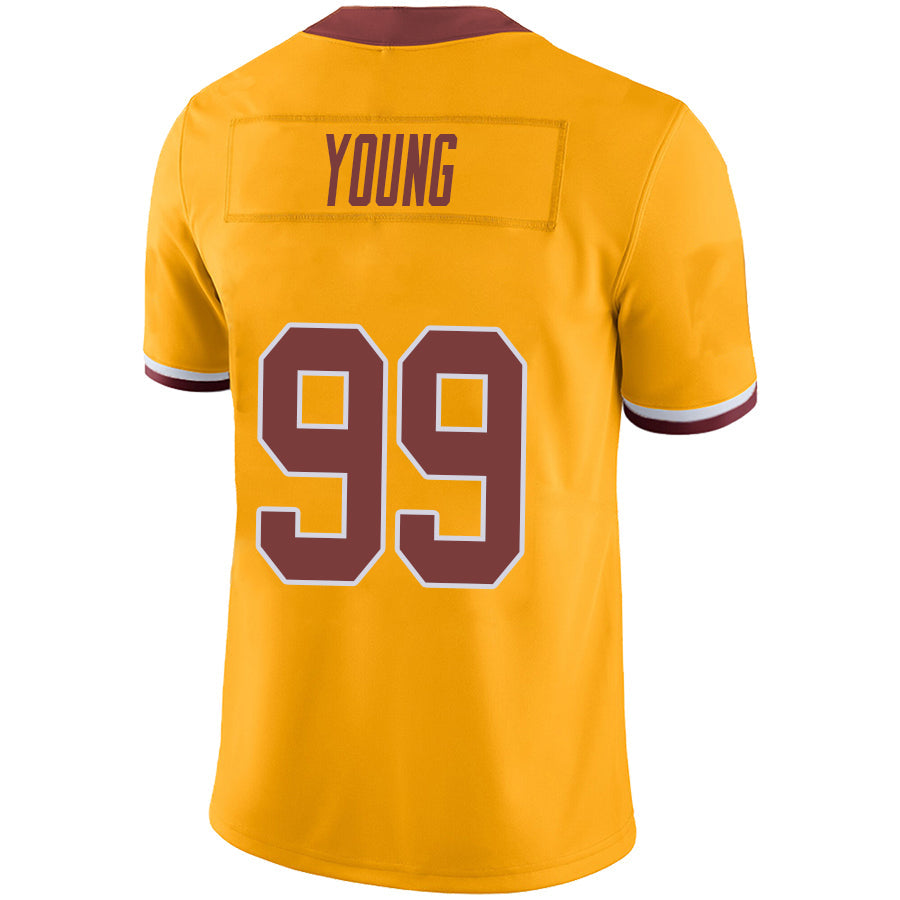 W.Commanders #99 Chase Young Gold Stitched Player Vapor Game Football Jerseys football jersey product view 1