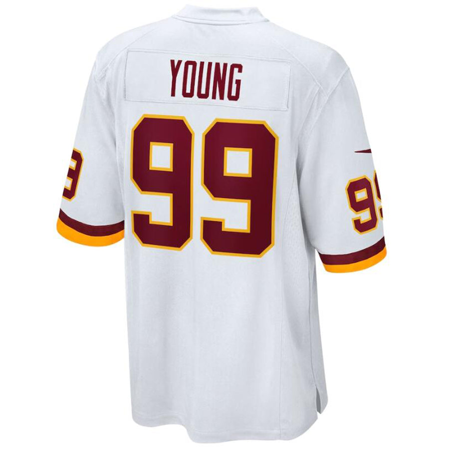 W.Commanders #99 Chase Young White Stitched Game Football Jerseys football jersey product view 1