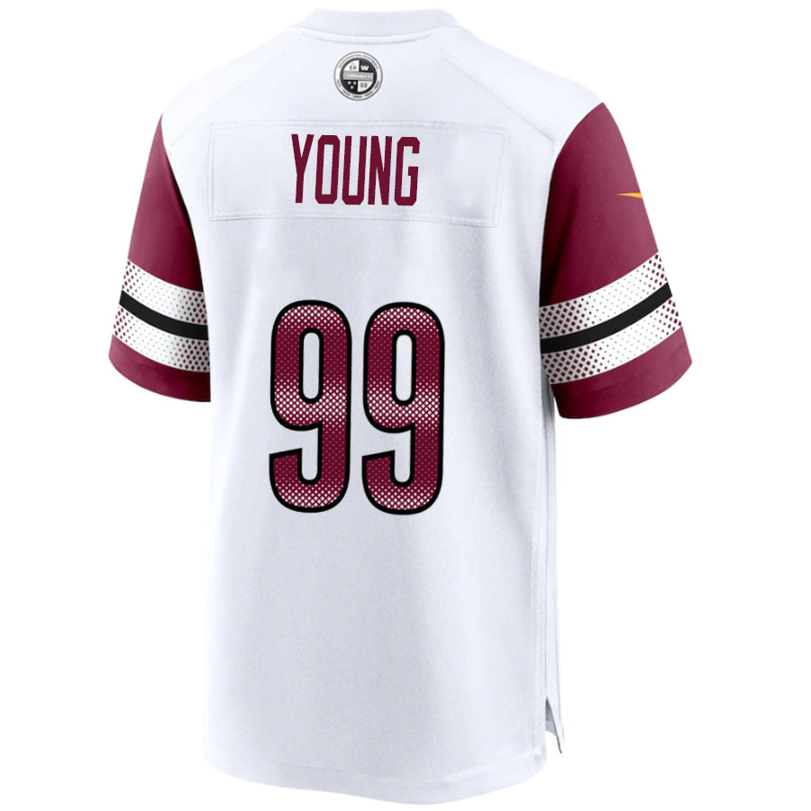 W.Commanders #99 Chase Young White Stitched Vapor Game Football Jerseys football jersey product view 1