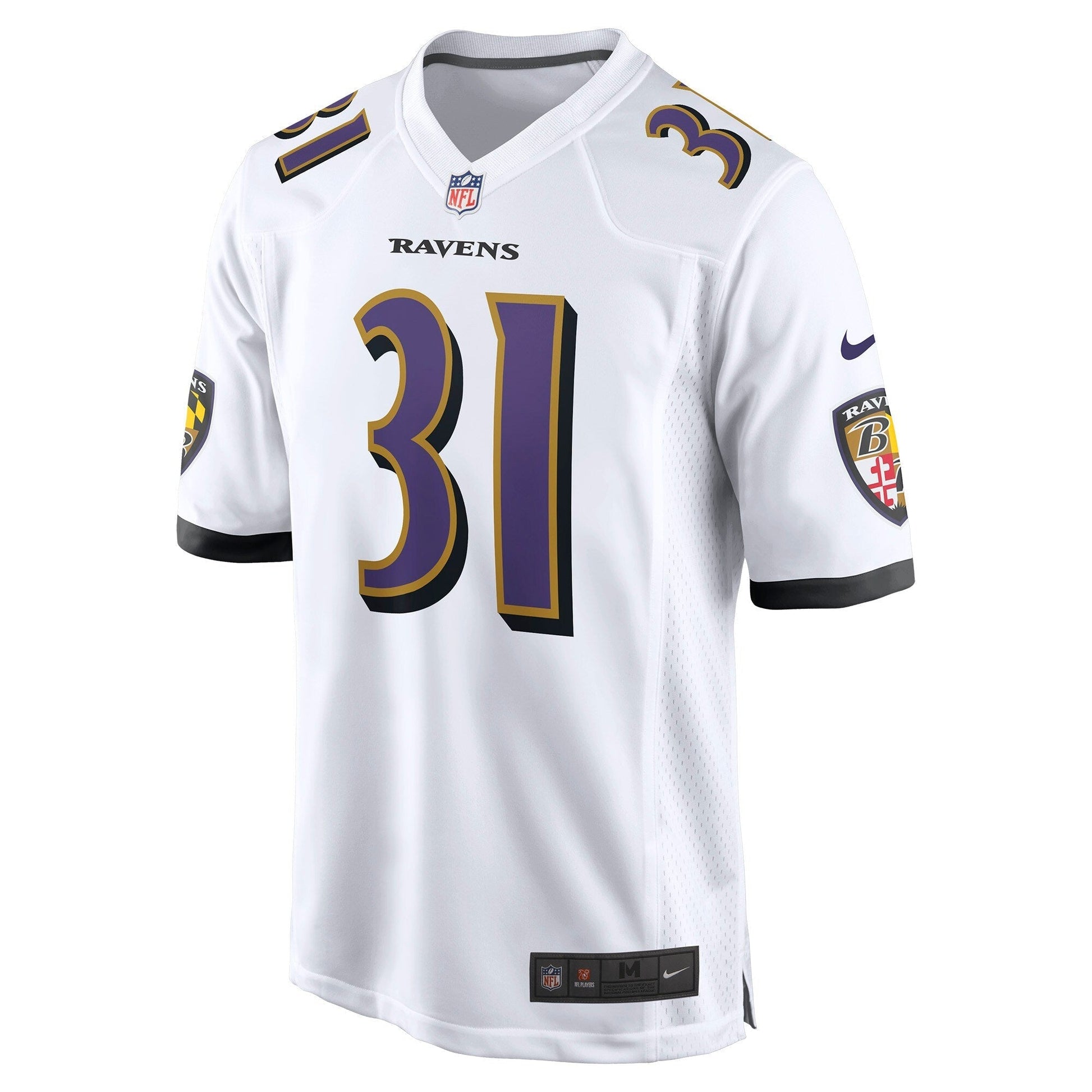 Jamal Lewis Baltimore Ravens Nike Retired Game Jersey - White football jersey product view 2