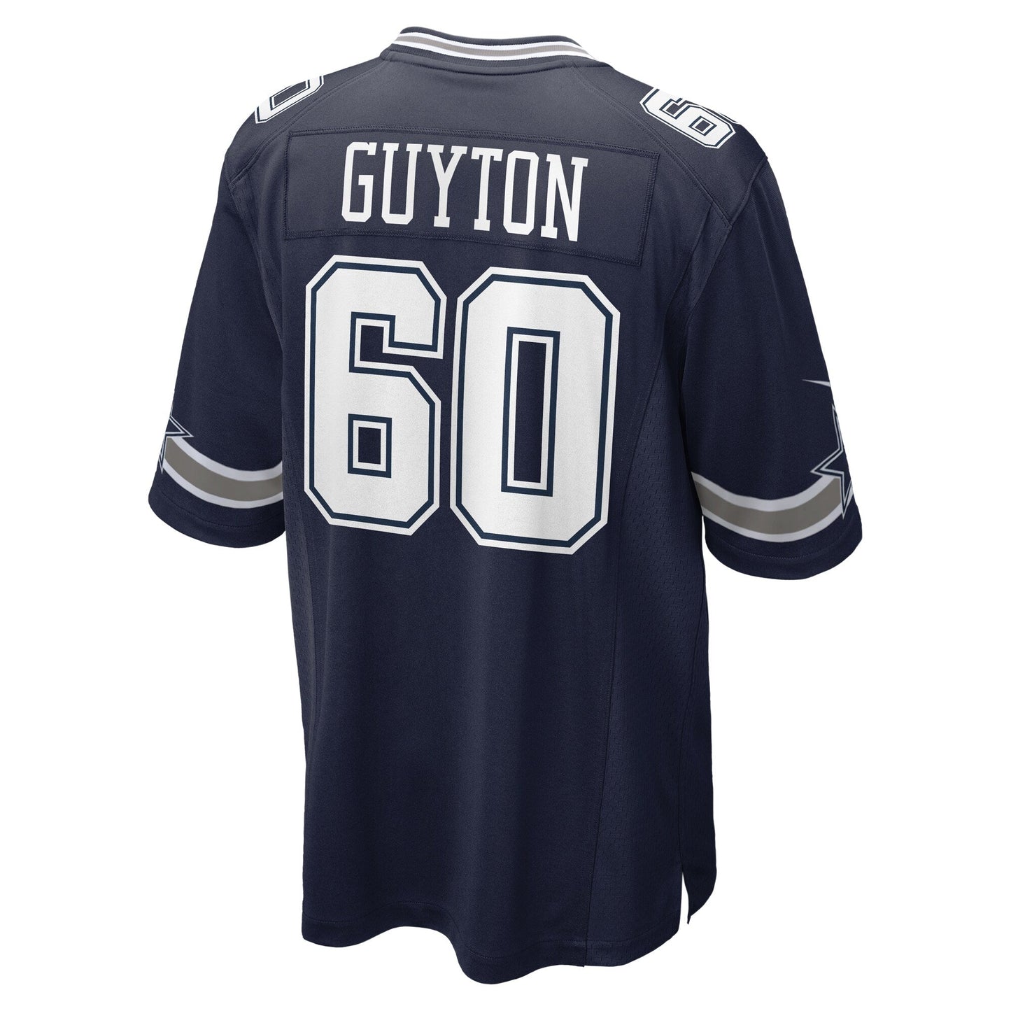 Tyler Guyton Dallas Cowboys Nike 2024 NFL Draft First Round Pick Game Jersey - Navy football jersey product view 3