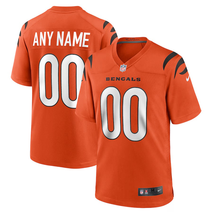 Custom Cincinnati Bengals Jersey - Orange football jersey product view 1