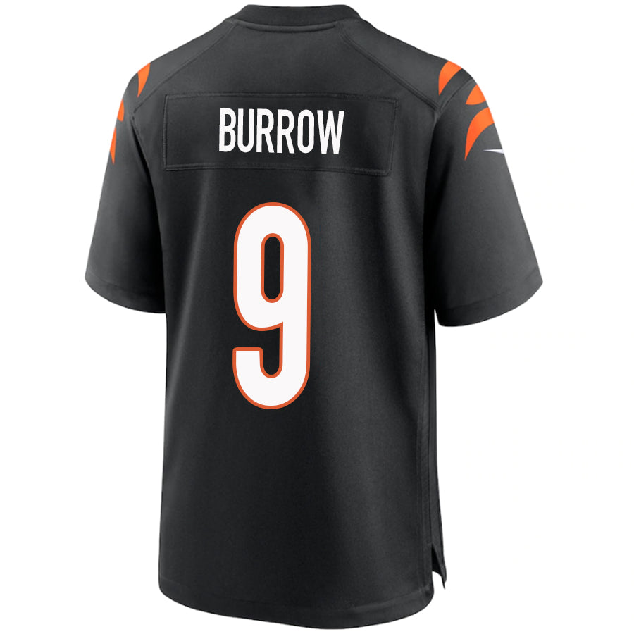 C.Bengals #9 Joe Burrow Black Player Game Stitched Football Jerseys football jersey product view 1