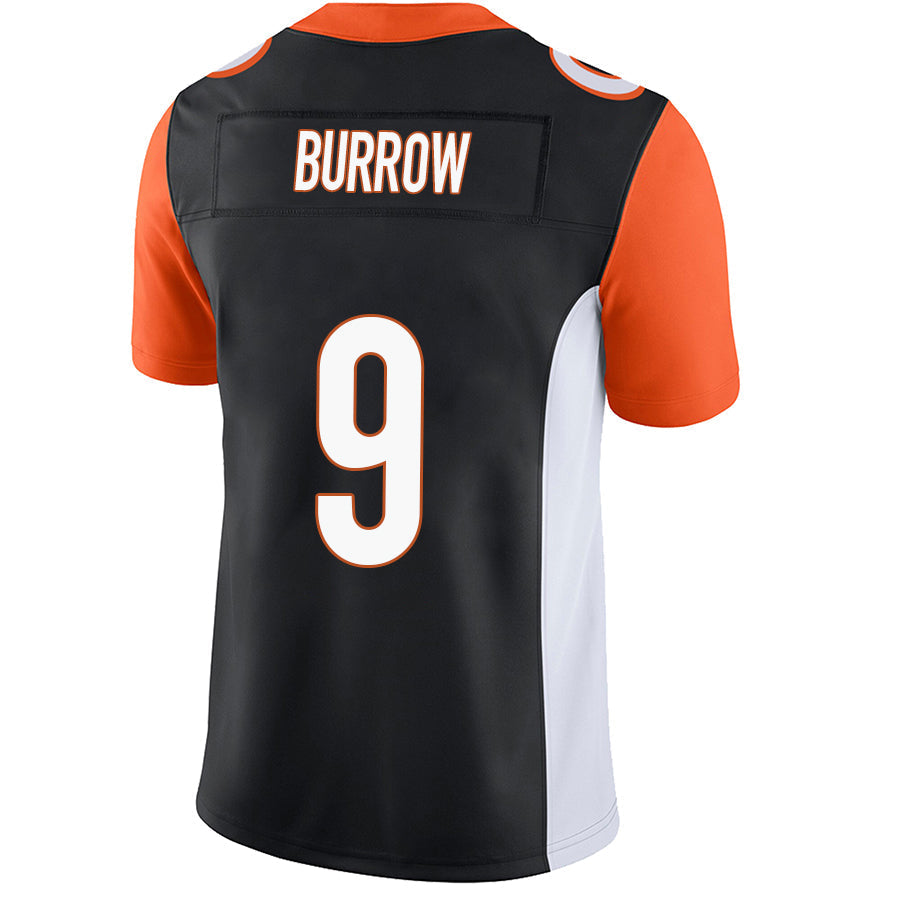 C.Bengals #9 Joe Burrow Player Black Stitched Game Football Jerseys football jersey product view 1