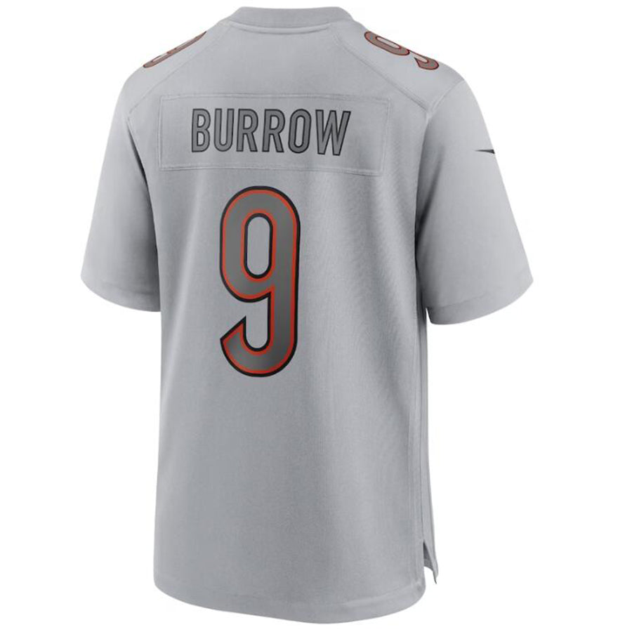 C.Bengals #9 Joe Burrow Gray Stitched Player Vapor Game Football Jerseys football jersey product view 1