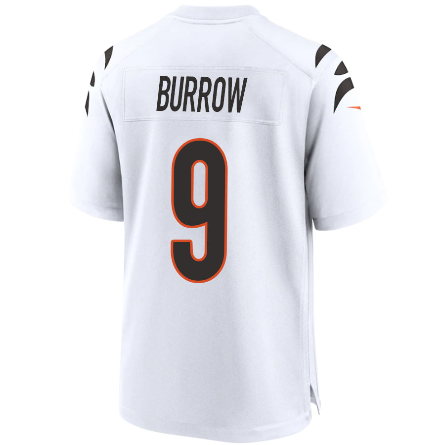 C.Bengals #9 Joe Burrow White Stitched Player Vapor Game Football Jerseys football jersey product view 1