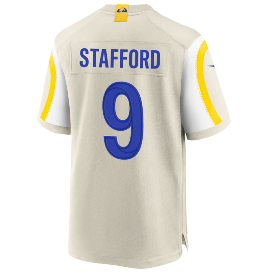 #9 Matthew Stafford Player LA.Rams Bone Stitched Game Football Jerseys football jersey product view 1