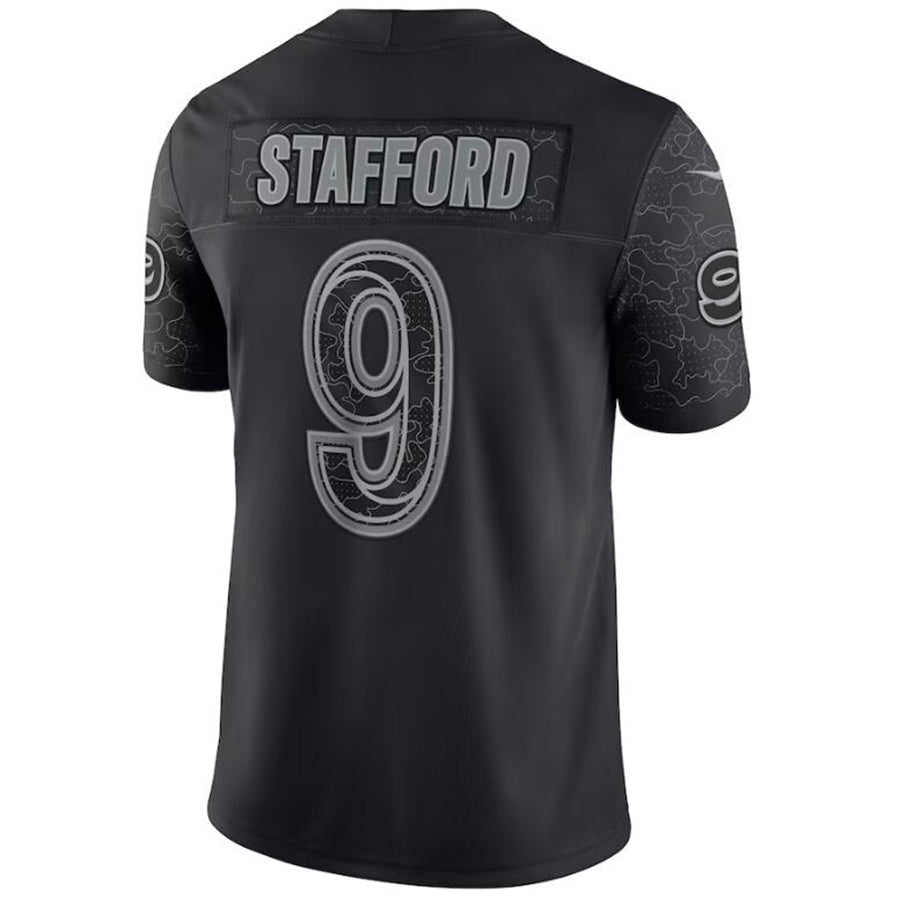 #9 Matthew Stafford Player LA.Rams Black Game Stitched Football Jerseys football jersey product view 1