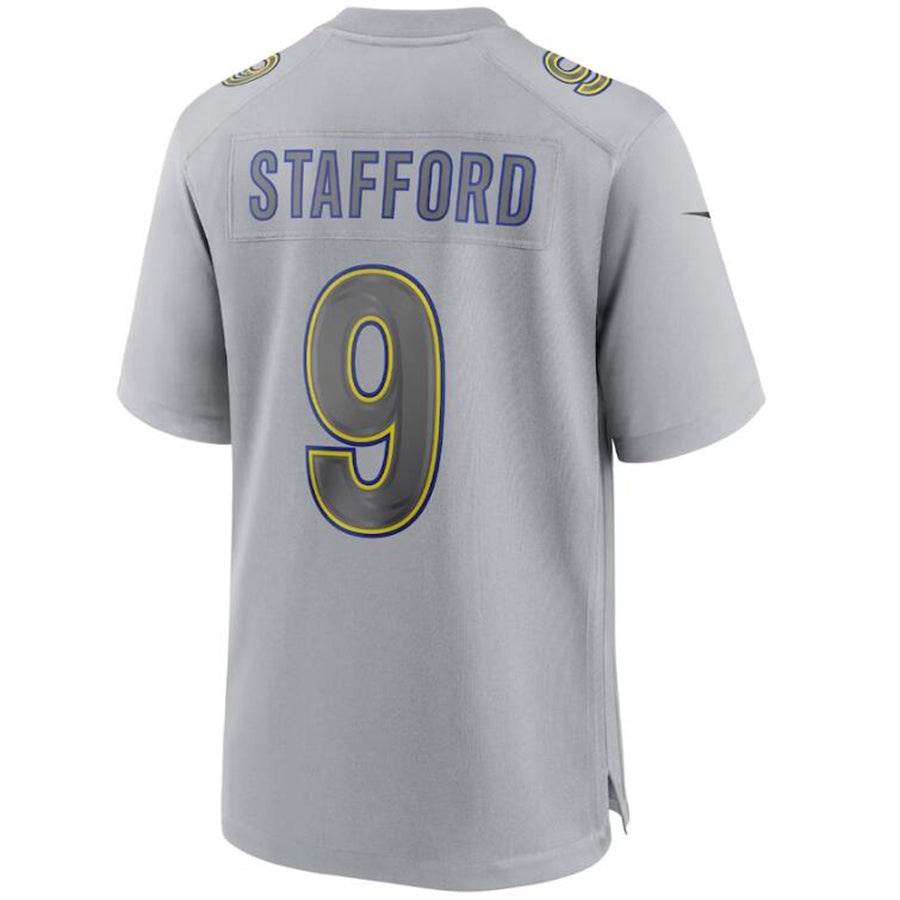 #9 Matthew Stafford LA.Rams Gray Game Stitched Football Jerseys football jersey product view 1