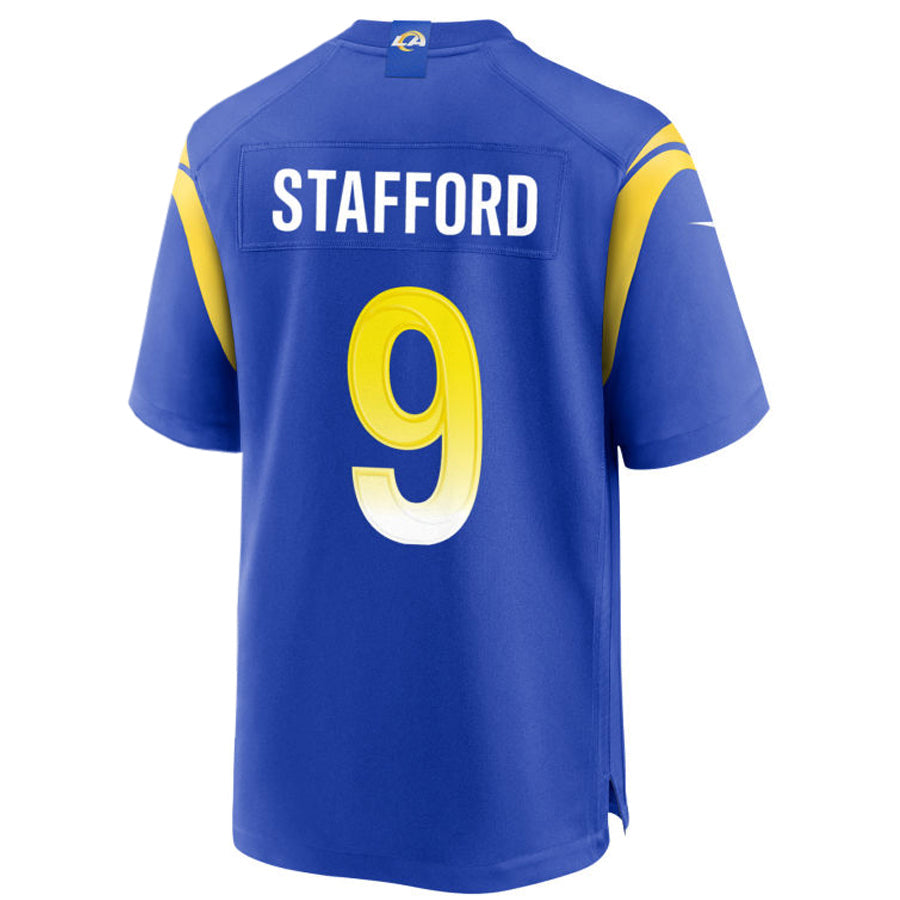 #9 Matthew Stafford Player LA.Rams Royal Stitched Game Football Jerseys football jersey product view 1