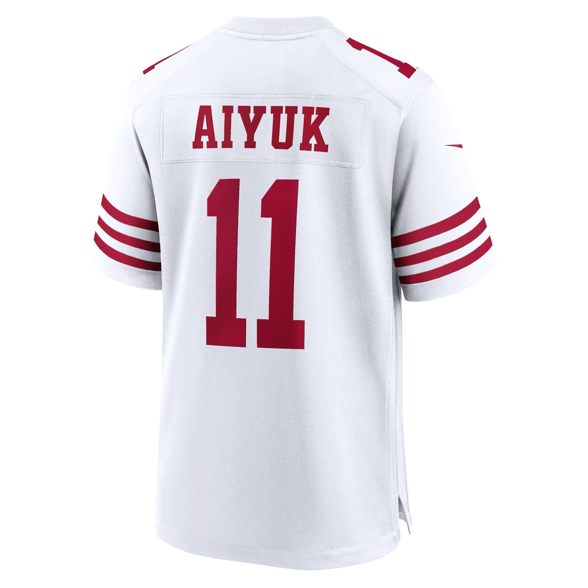 Brandon Aiyuk San Francisco 49ers Nike Game Jersey - White football jersey product view 3