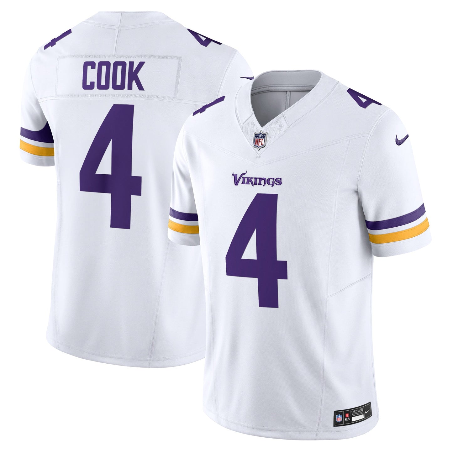 Dalvin Cook Minnesota Vikings Nike Vapor F.U.S.E. Limited Jersey - White football jersey product view 1