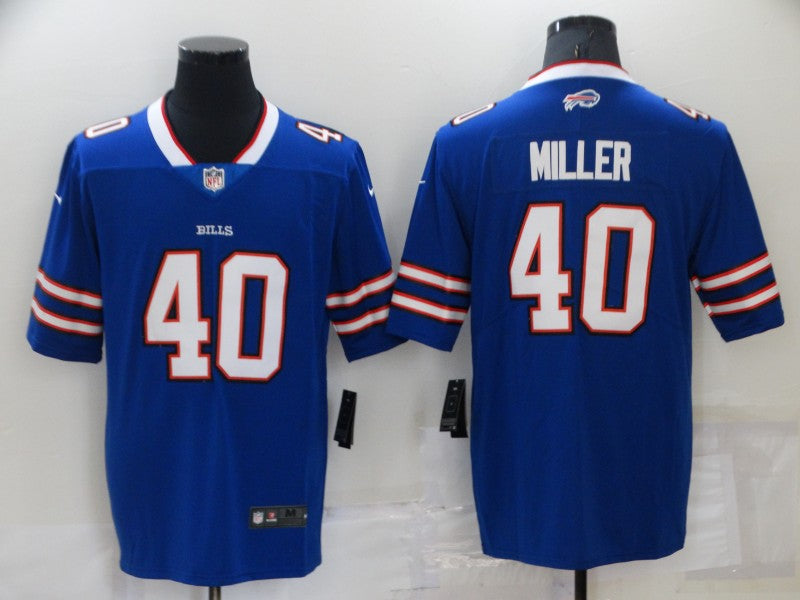 Men's Buffalo Bills Von Miller #40 Blue Game Jersey1 football jersey product view 1