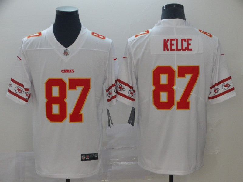 Men's Kansas City Chiefs Travis Kelce White Player Jersey1 football jersey product view 1