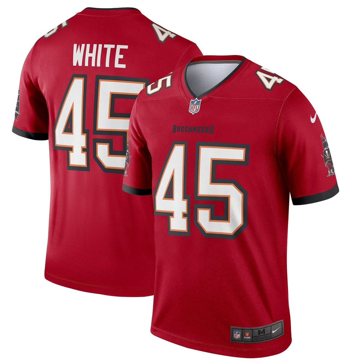 Devin White Tampa Bay Buccaneers Nike Legend Jersey - Red football jersey product view 1