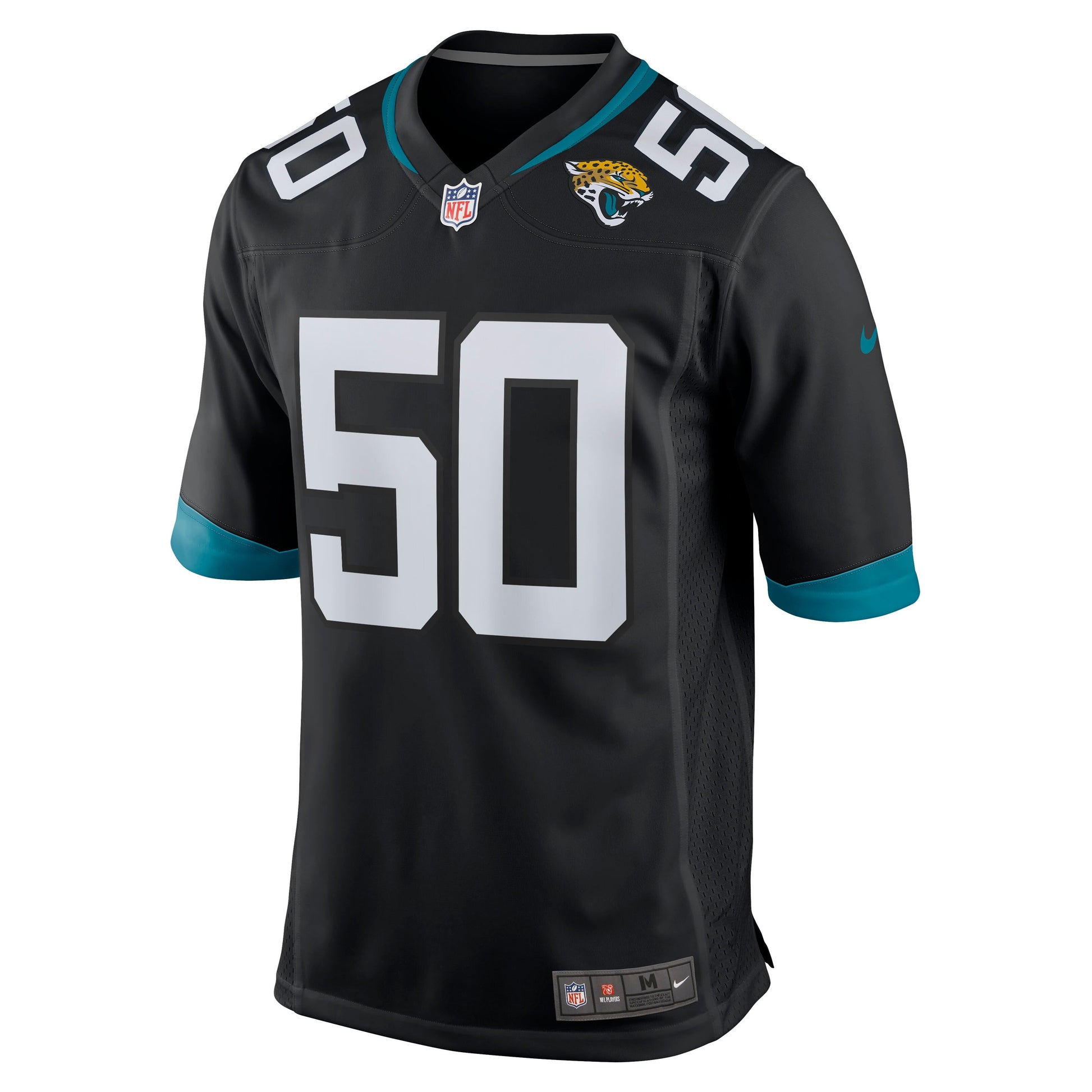 Shaquille Quarterman Jacksonville Jaguars Nike Game Jersey - Black football jersey product view 2