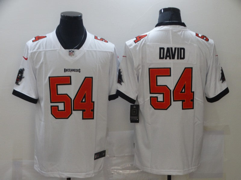 Men's Tampa Bay Buccaneers Lavonte David #54 White Game Player Jersey1 football jersey product view 1
