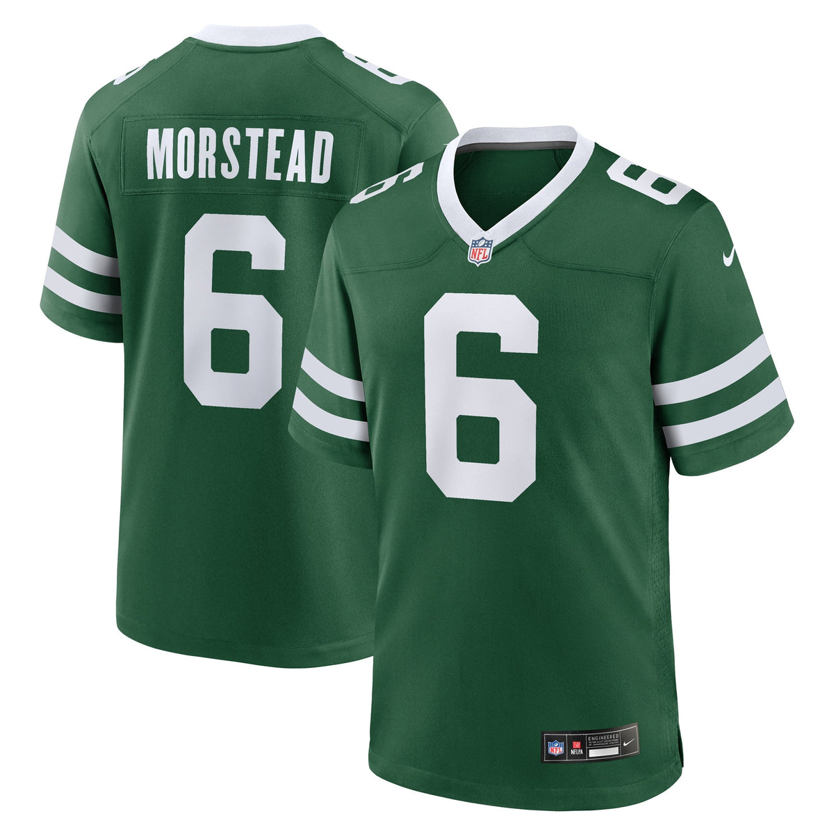 Thomas Morstead New York Jets Nike Team Game Jersey - Legacy Green football jersey product view 1