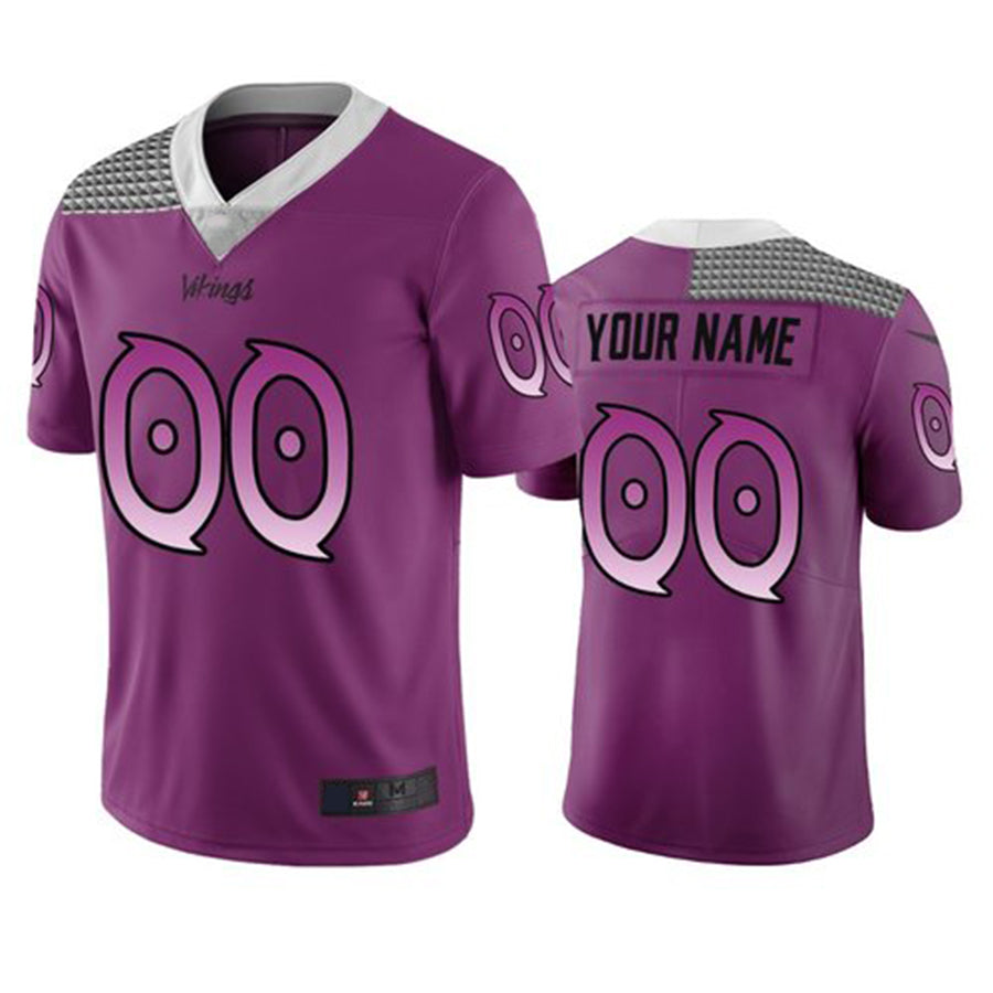 Custom1 Minnesota Vikings Purple Vapor Limited City Edition Jersey1 Stitched Jerseys Football Jerseys football jersey product view 1