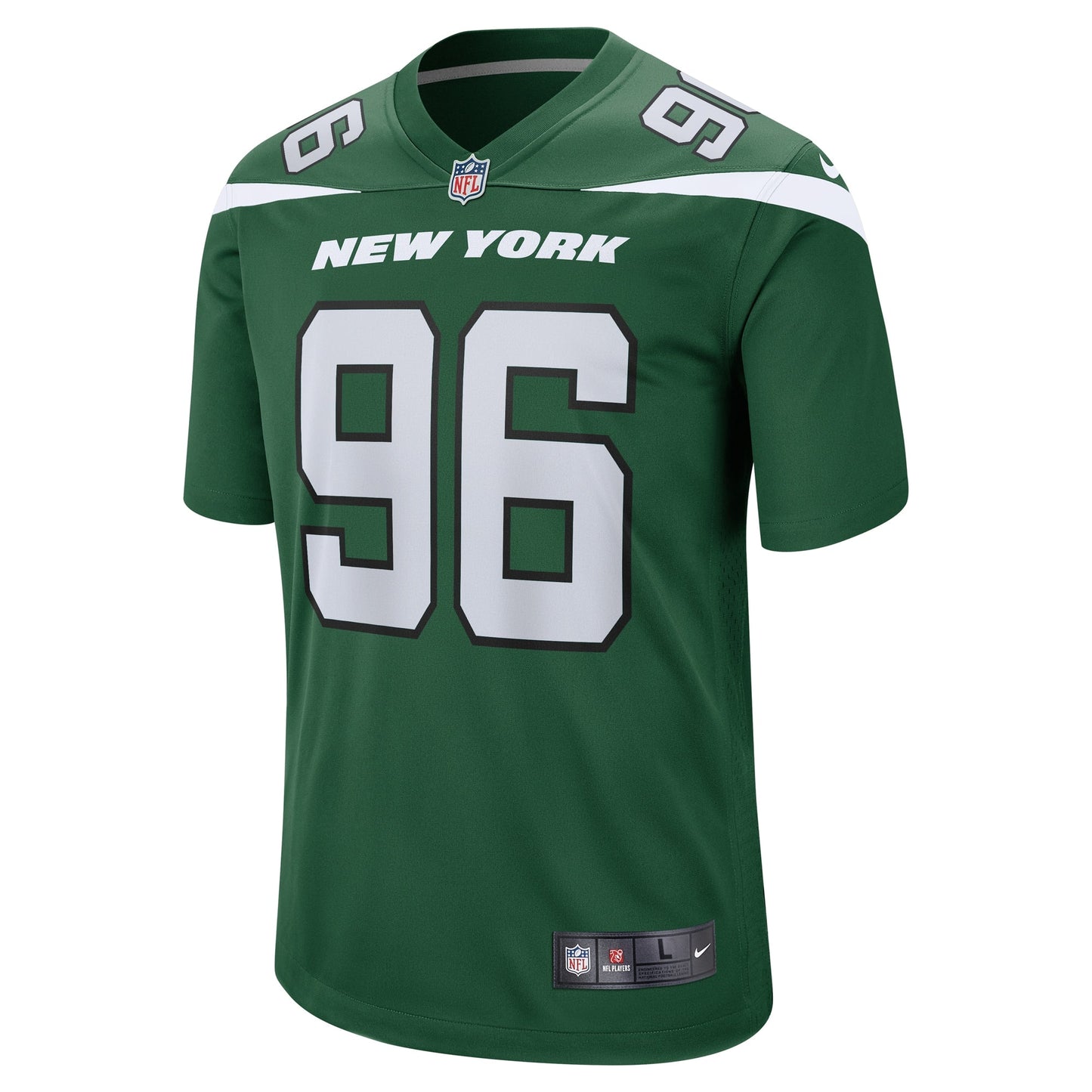 Al Woods New York Jets Nike Game Jersey - Gotham Green football jersey product view 2
