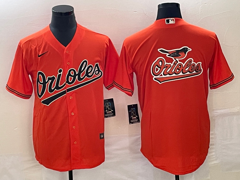 Men's Baltimore Orioles Orange Alternate Replica Team Jersey1 baseball jersey product view 1