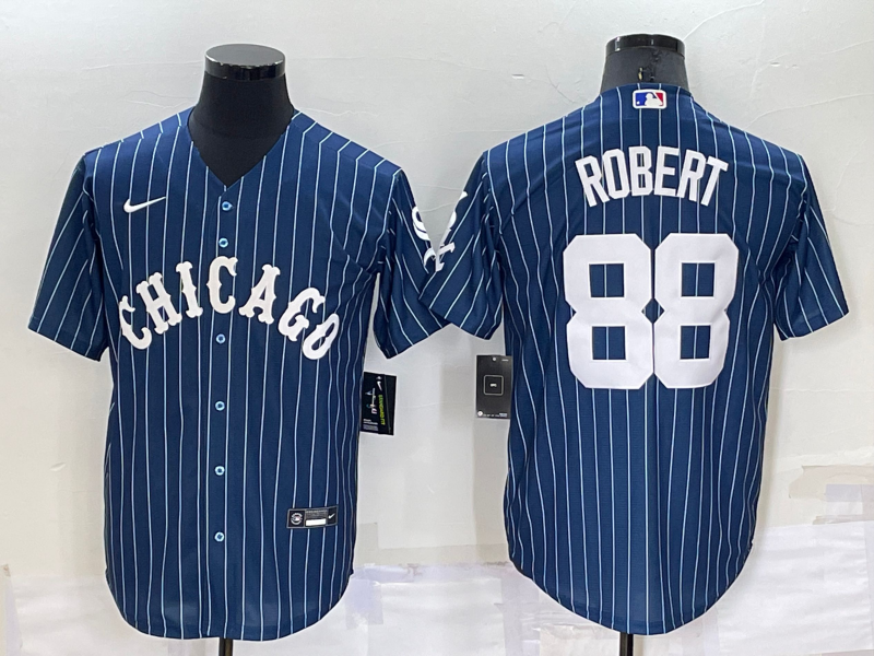 Men's Chicago White Sox Luis Robert #88 Blue Replica Baseball Jersey1 baseball jersey product view 1