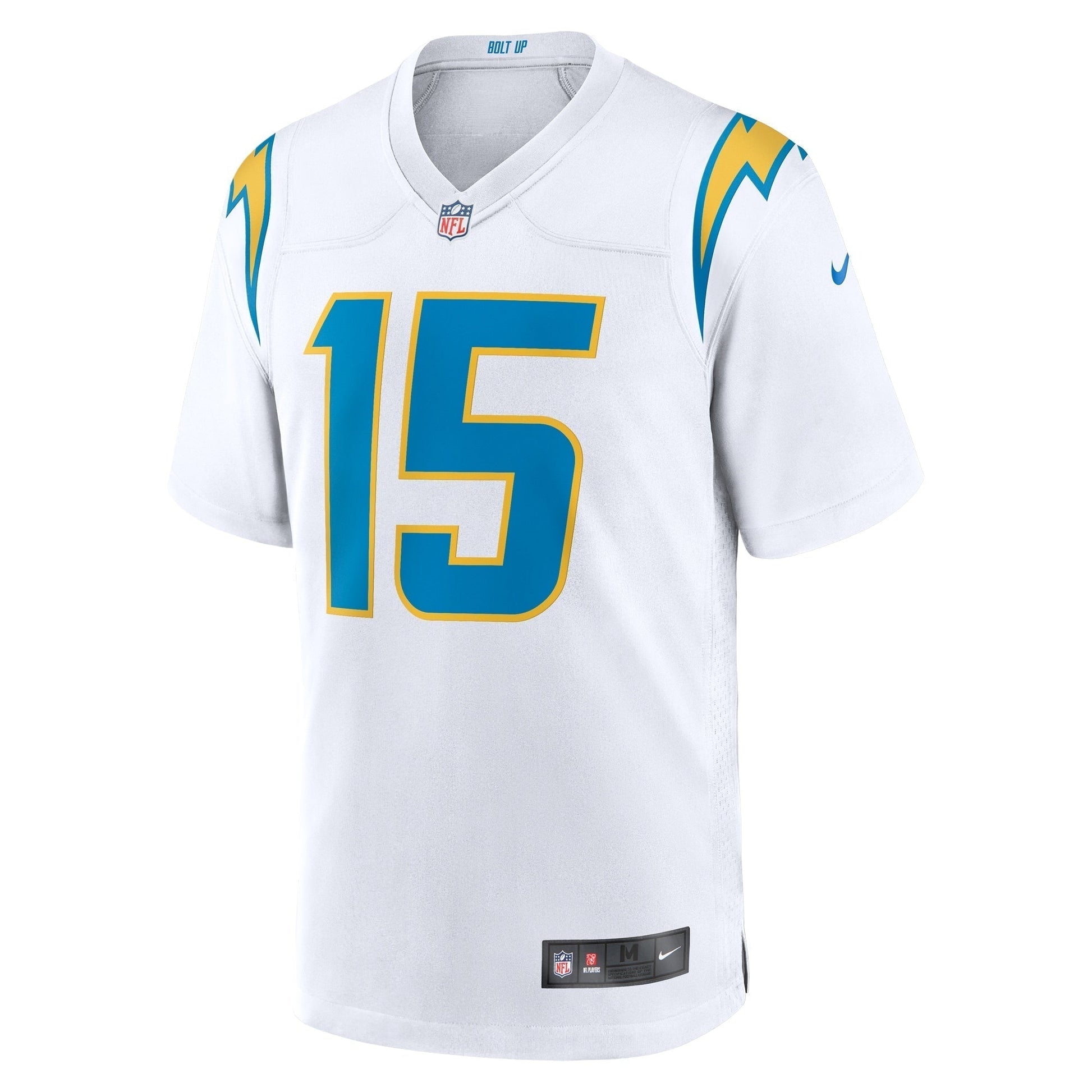 Ladd McConkey Los Angeles Chargers Nike Game Jersey - White football jersey product view 2