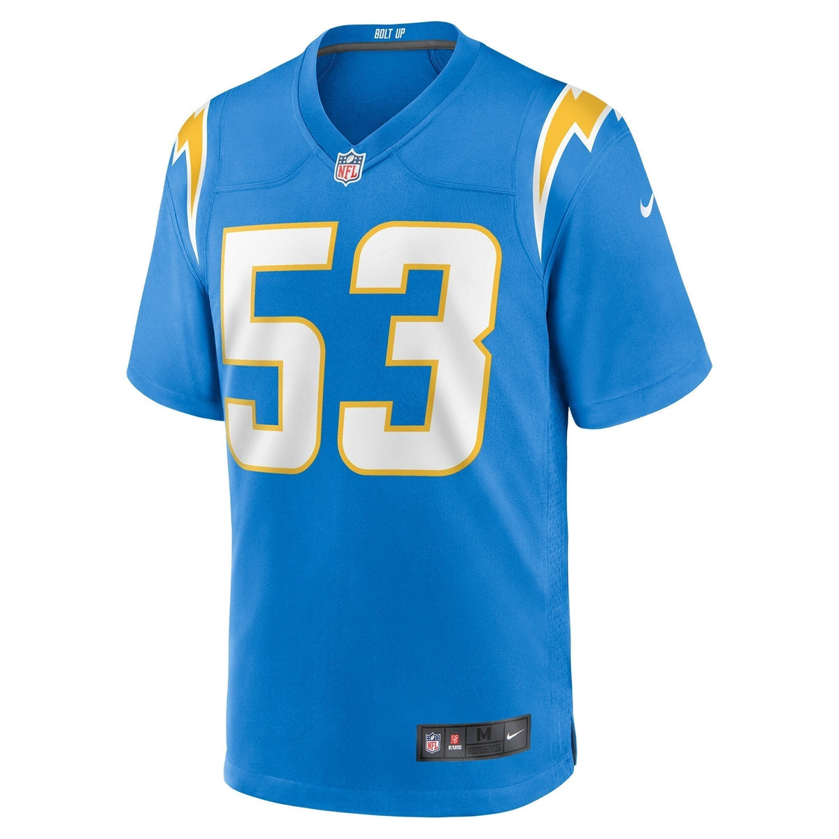 Chris Collins Los Angeles Chargers Nike Team Game Jersey - Powder Blue football jersey product view 2
