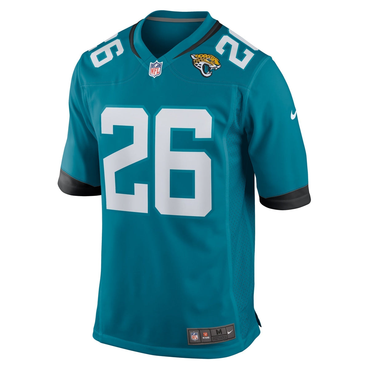 D'Ernest Johnson Jacksonville Jaguars Nike Game Jersey - Teal football jersey product view 2