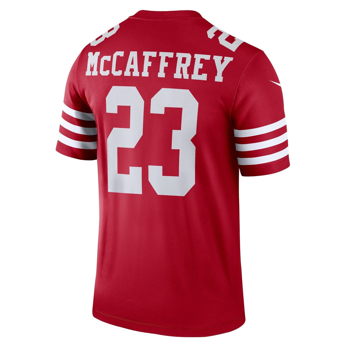 Christian McCaffrey San Francisco 49ers Nike Legend Jersey - Scarlet football jersey product view 3