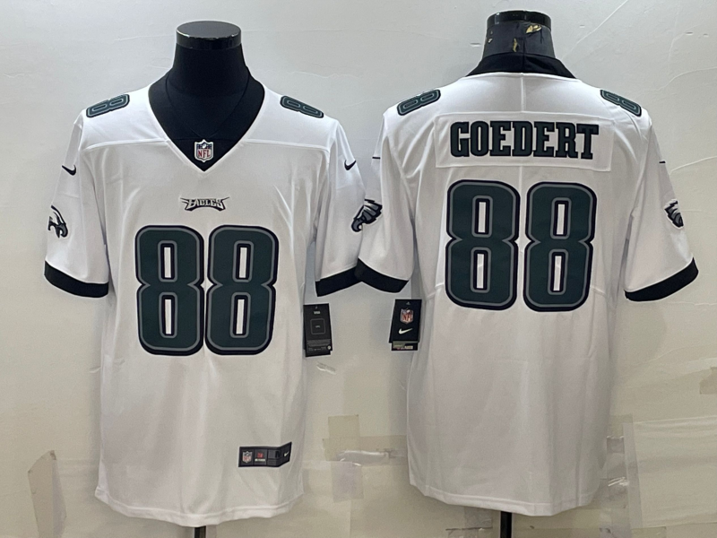 Men's Philadelphia Eagles Dallas Goedert #88 White Game Jersey1 football jersey product view 1