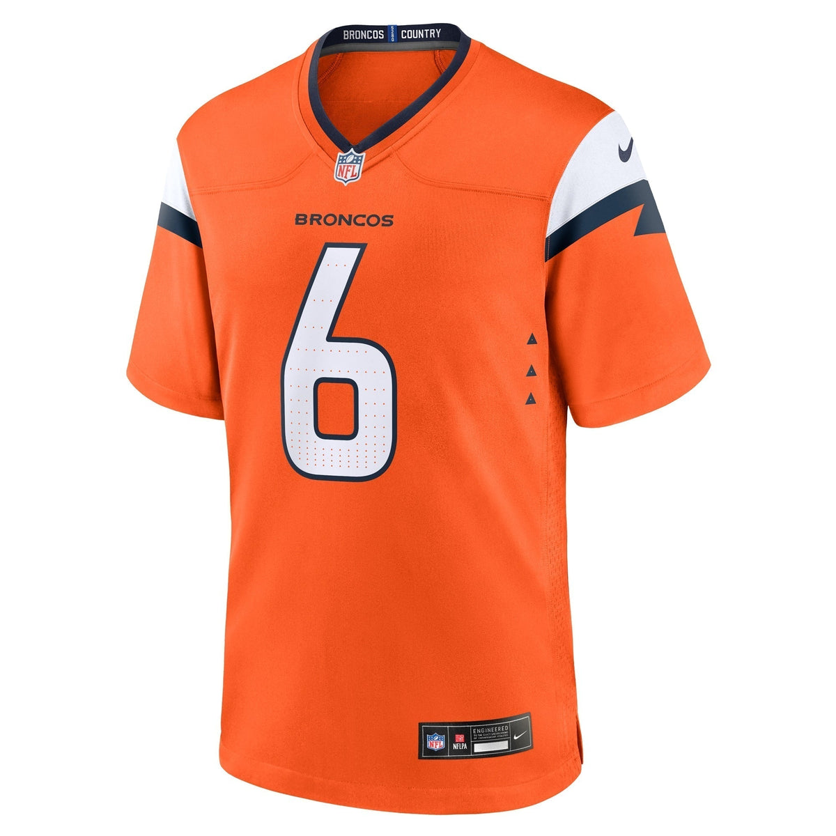 P.J. Locke Denver Broncos Nike Team Game Jersey - Orange football jersey product view 2